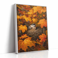 Maple Leaves Shield Chickadee's Rest