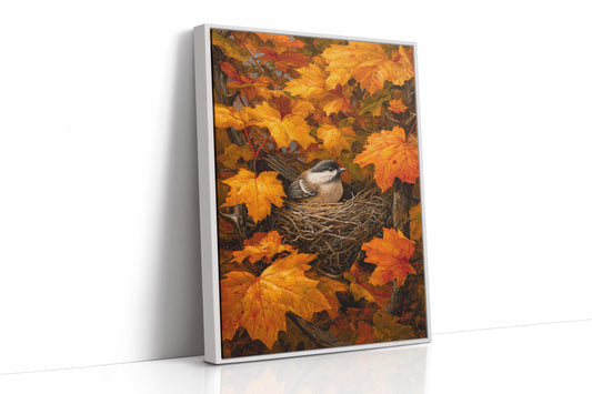 Maple Leaves Shield Chickadee's Rest