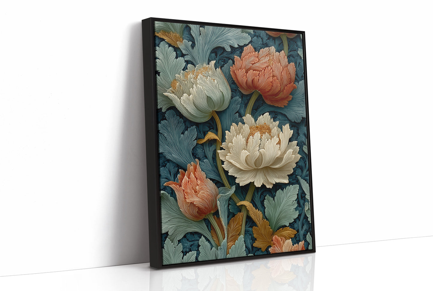 Peonies in the Old Pattern