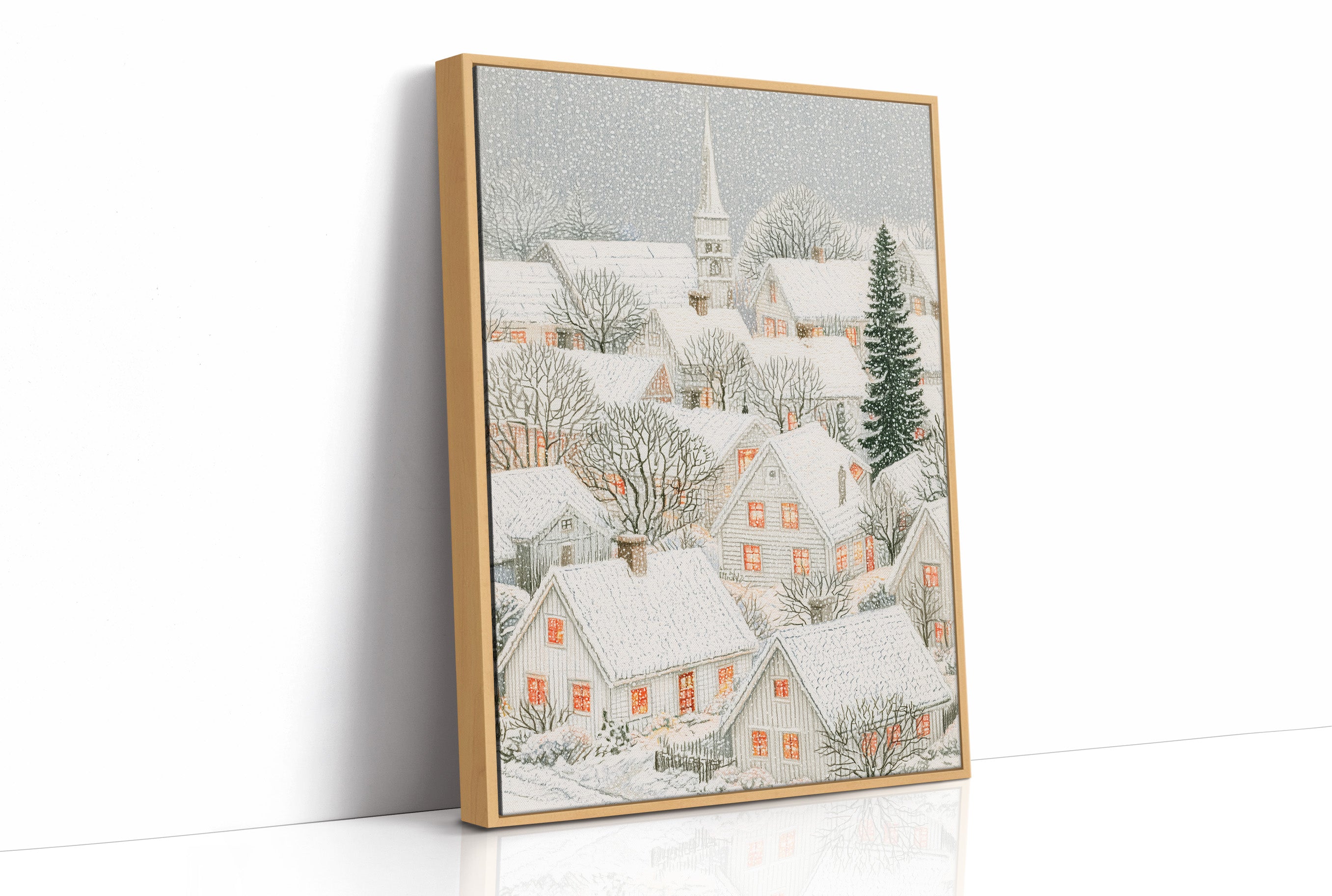 Snowfall Over the Steeple