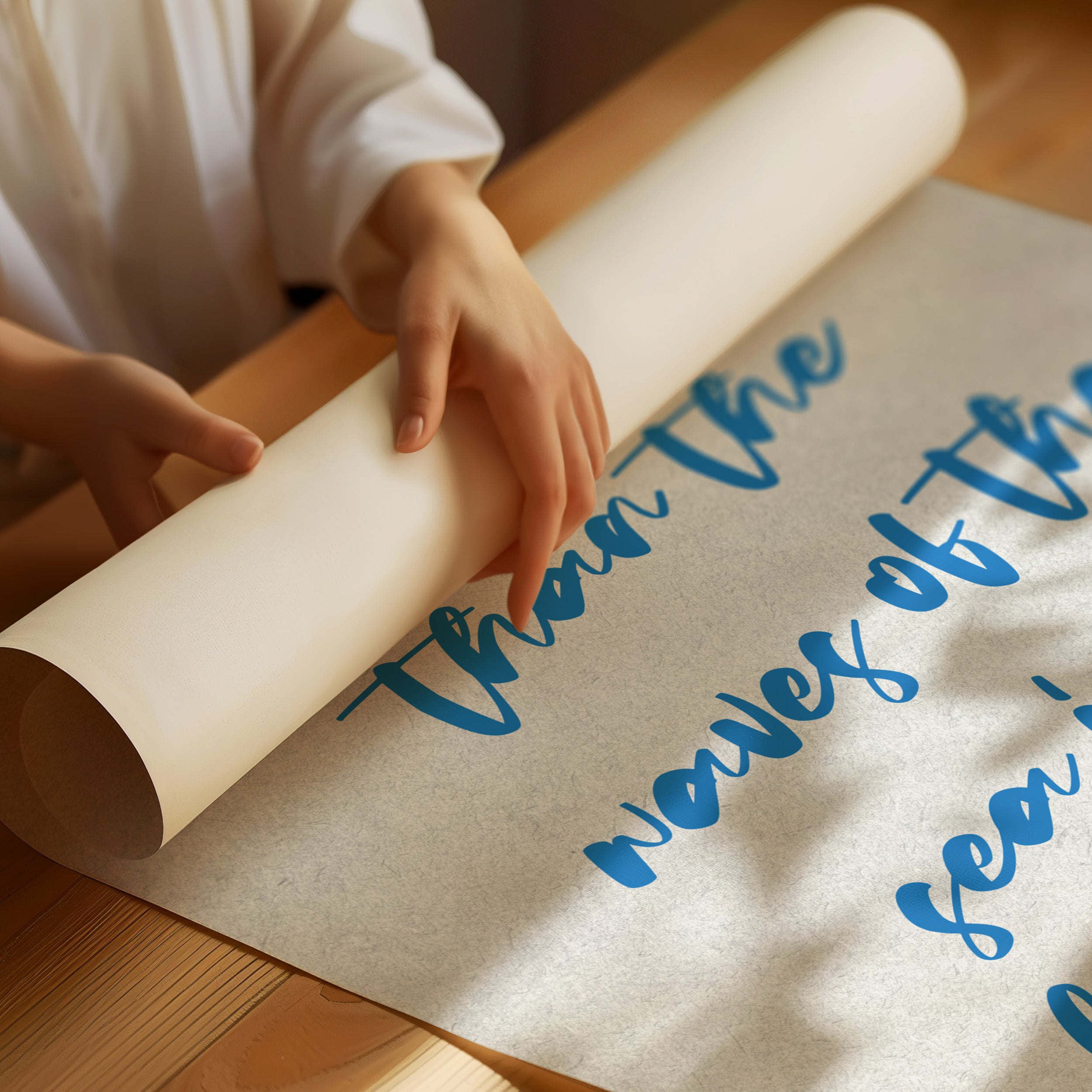 Morning Words In Azure Ink