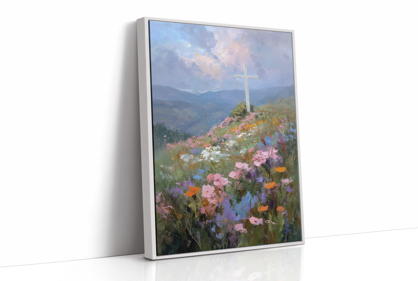 Sacred Summit Blooms Under Pastel Skies