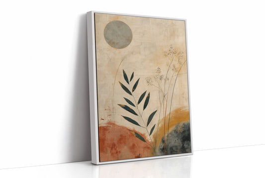 Moonlit Leaves Dance In Terra Cotta