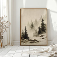 Mist Over Timeless Pines