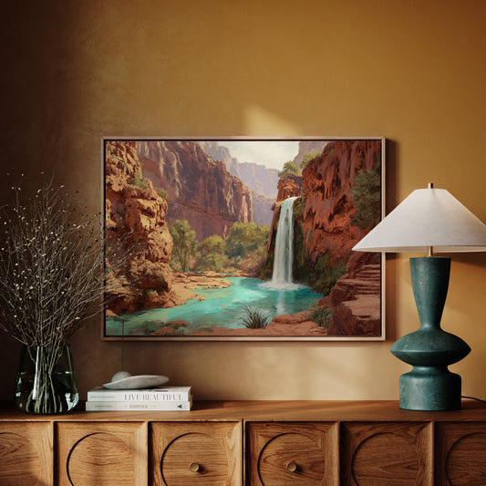 Turquoise Waters Meet Desert Walls