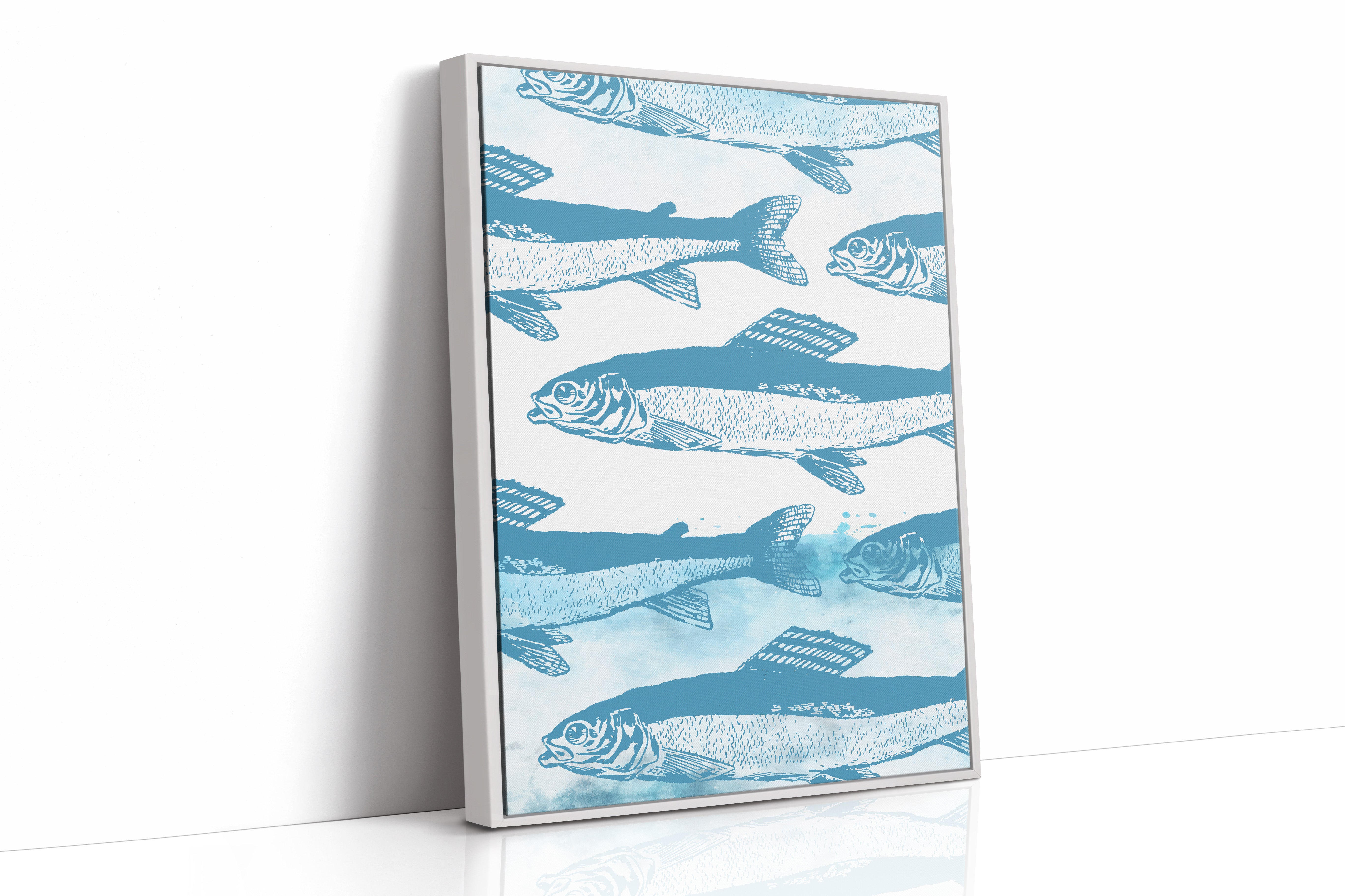 Swimming Through Morning's Coastal Blue