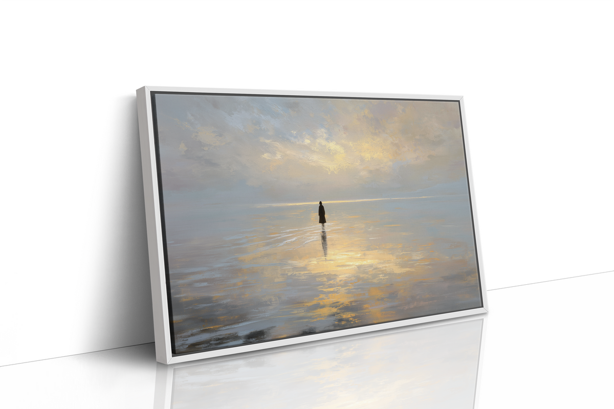 Solitude Walks Upon Golden Waters