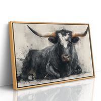 Black Bulls Rest Under Texas Stars