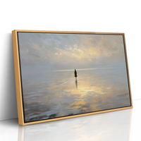 Solitude Walks Upon Golden Waters
