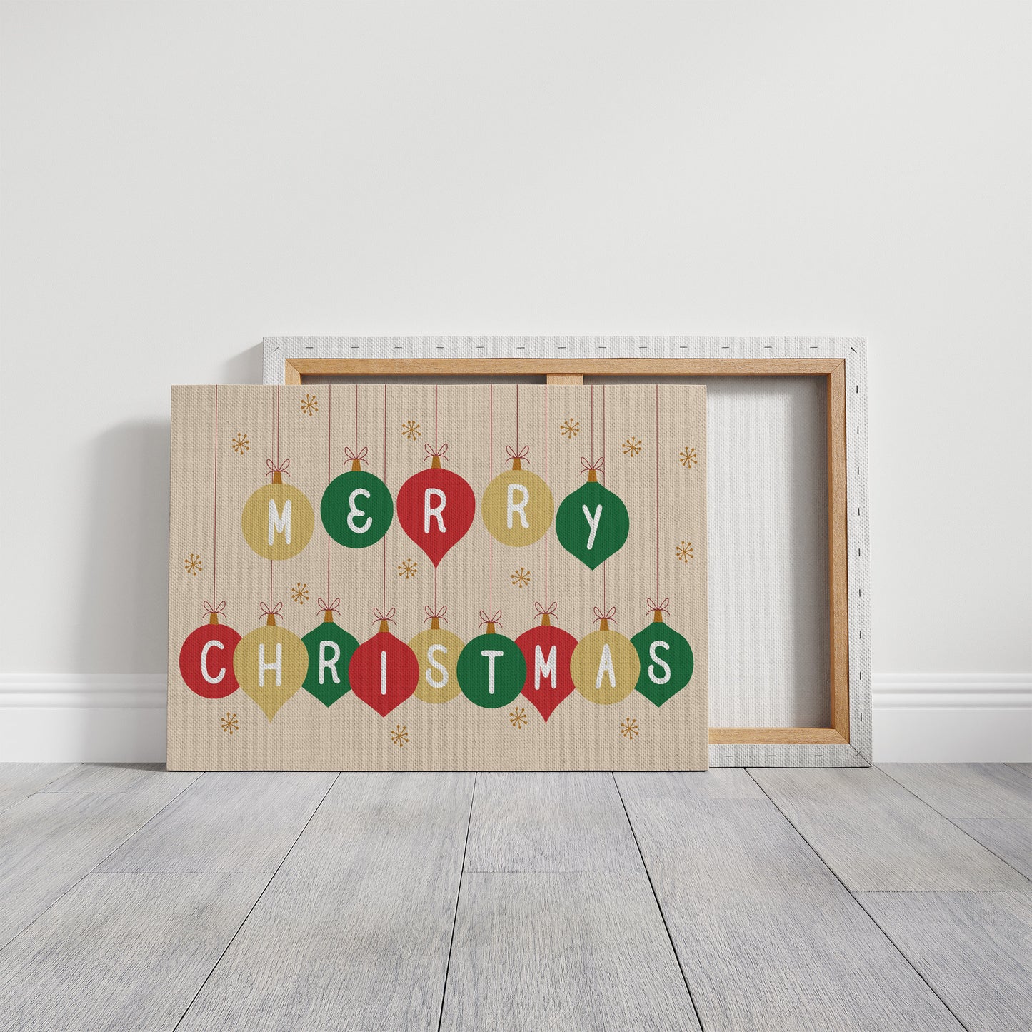 Ornaments Spell Holiday Cheer