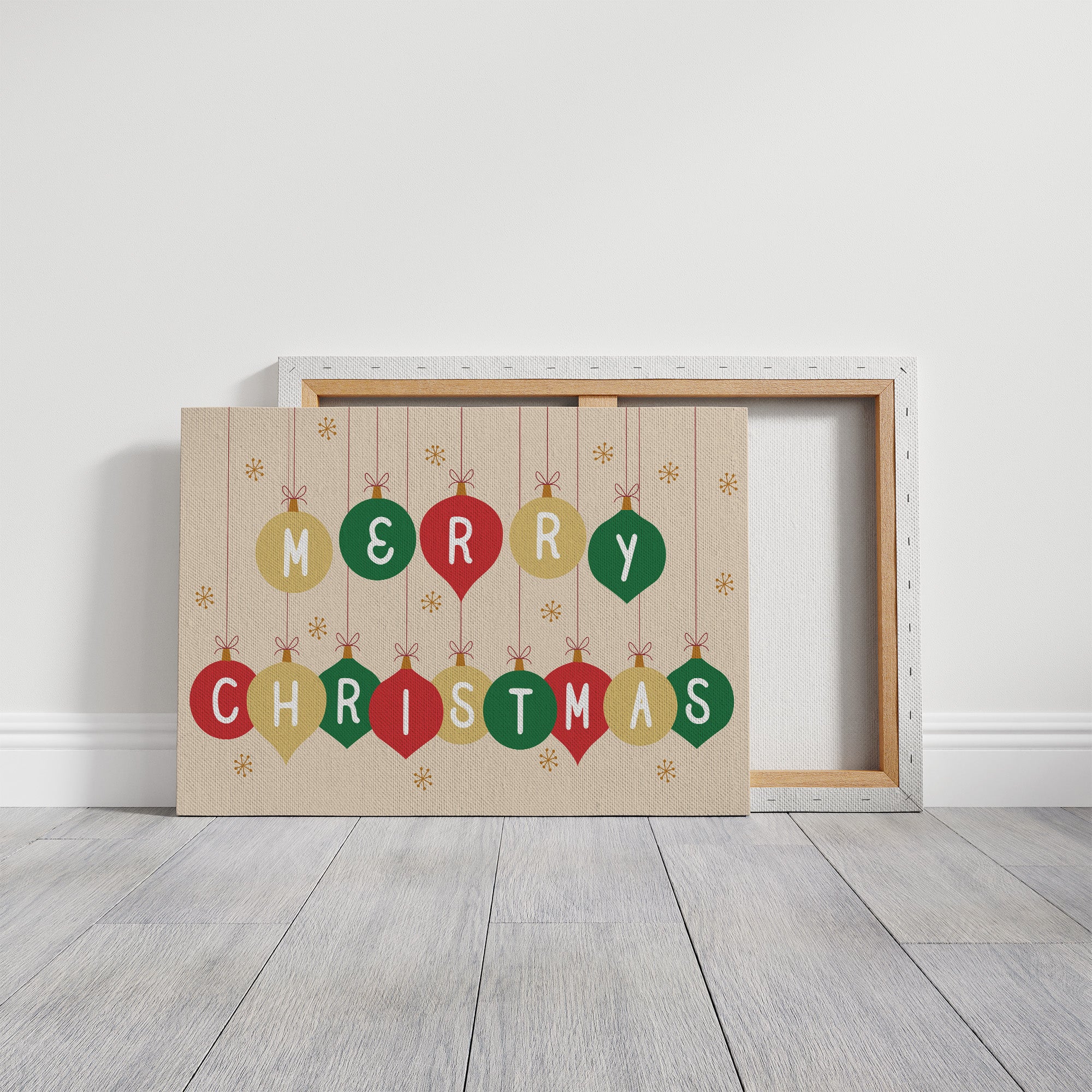 Ornaments Spell Holiday Cheer