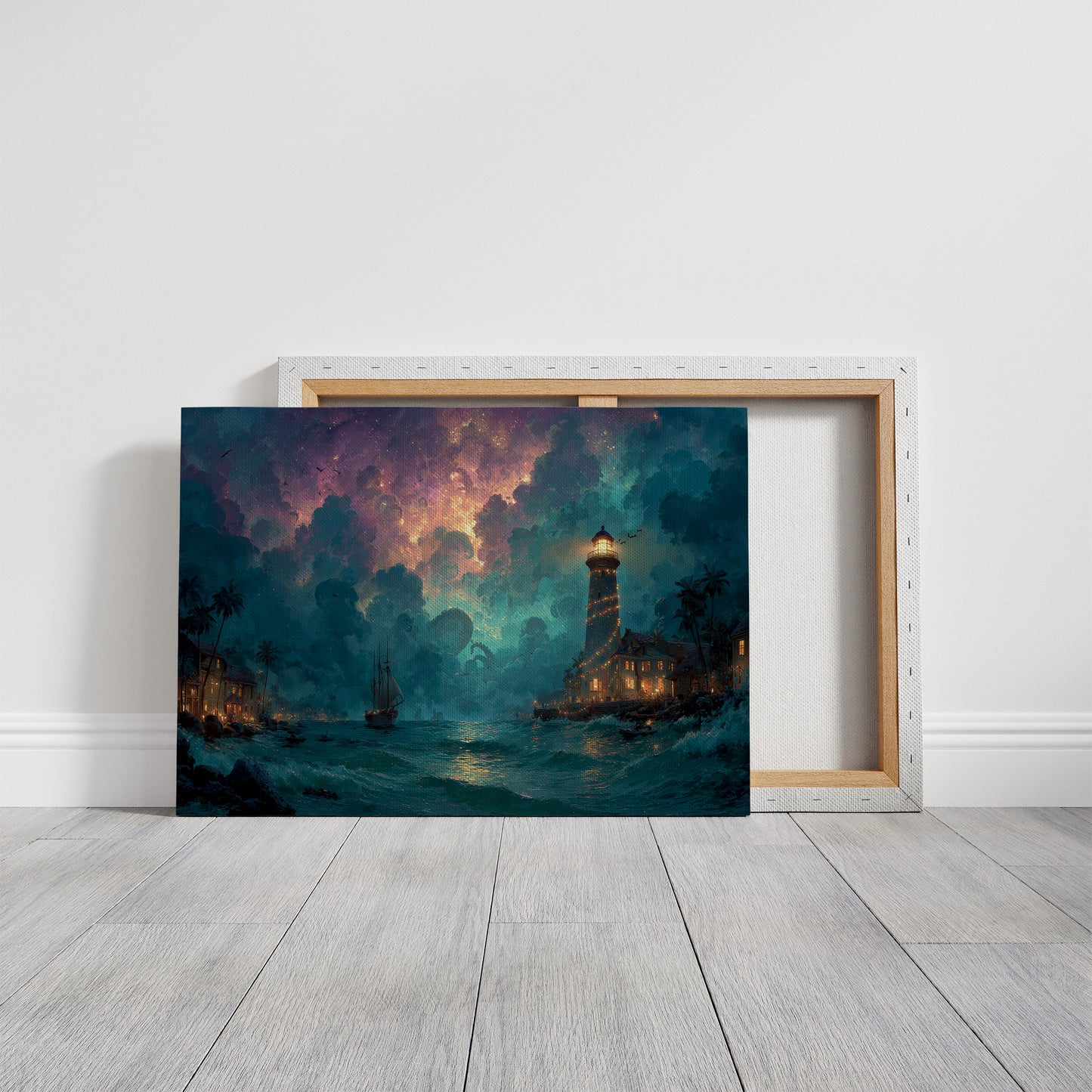 Lighthouse Beneath the Kraken's Sky