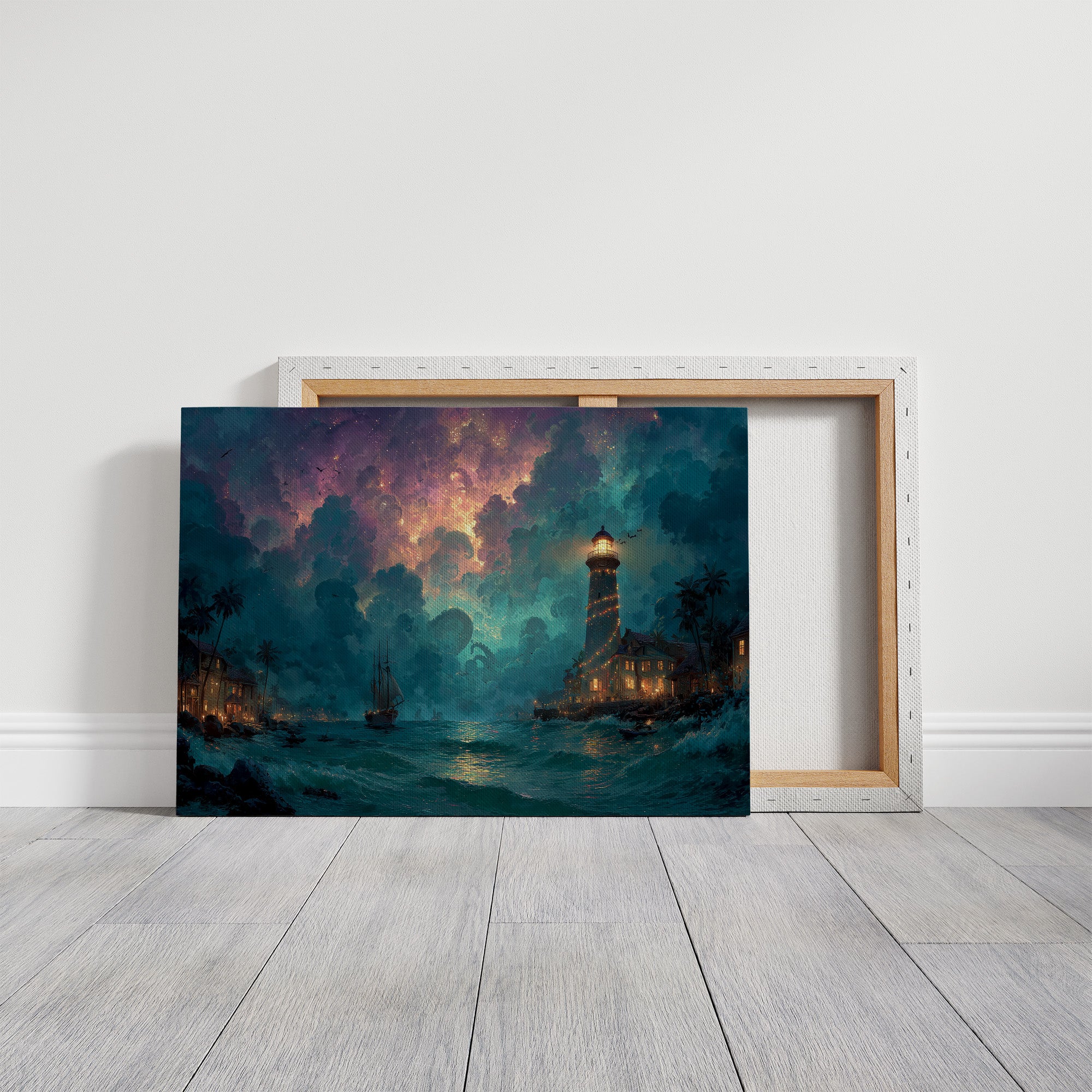 Lighthouse Beneath the Kraken's Sky