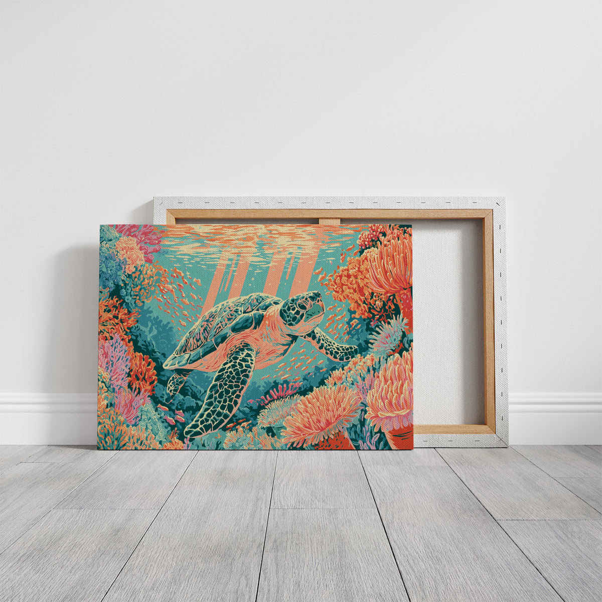 Sea Turtle Coral Reef Glide