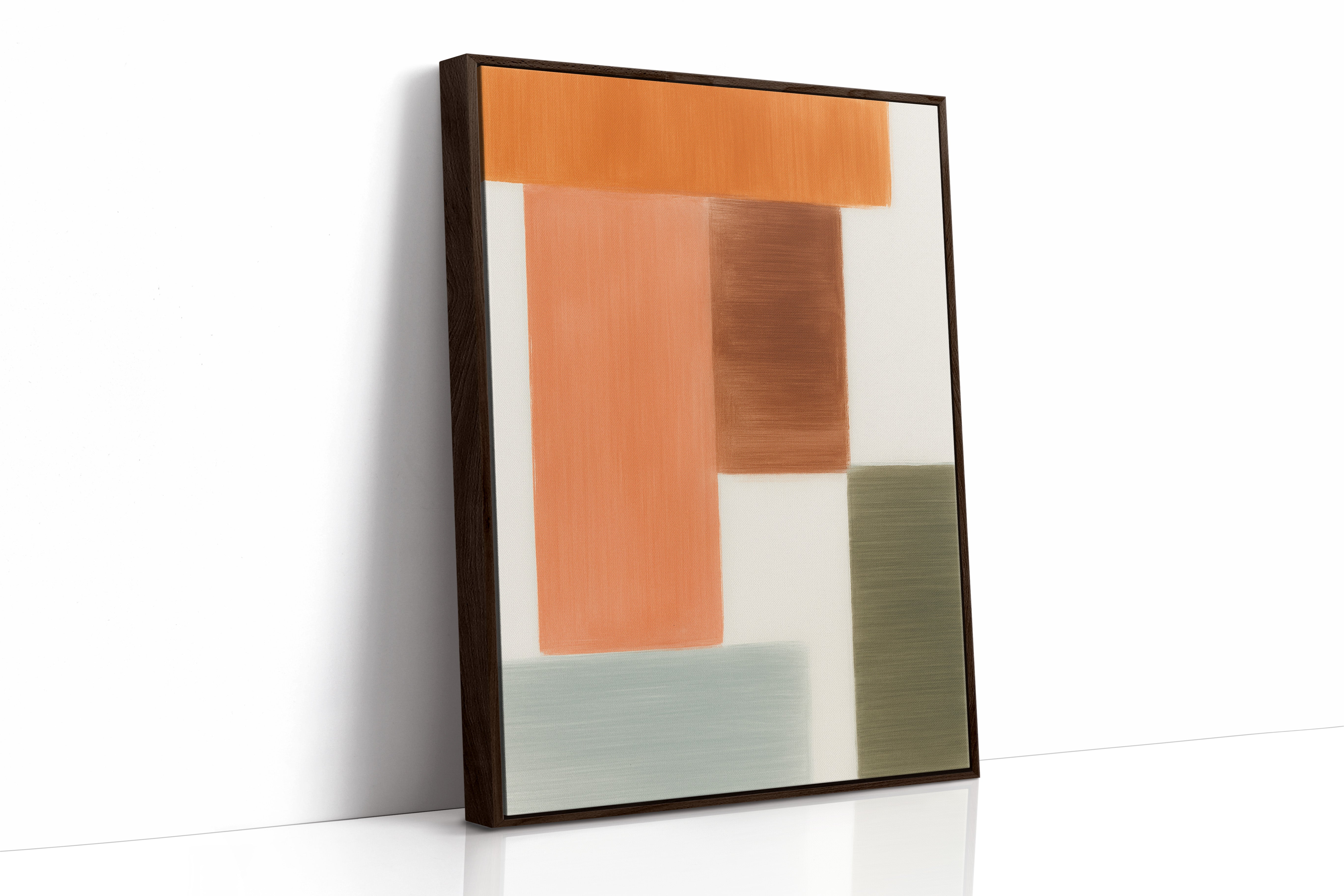 Brown Framed Canvas image 1