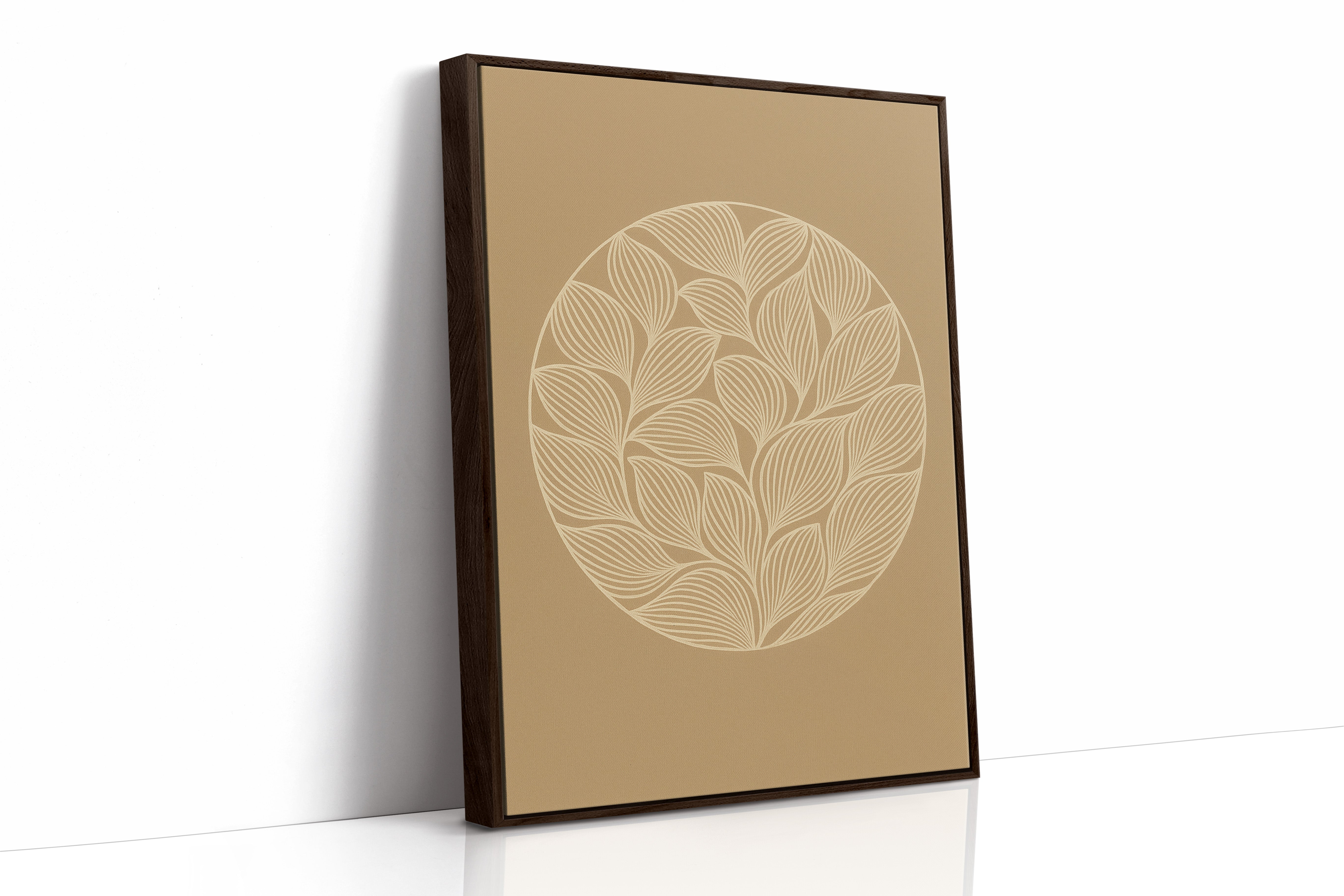 Brown Framed Canvas image 1