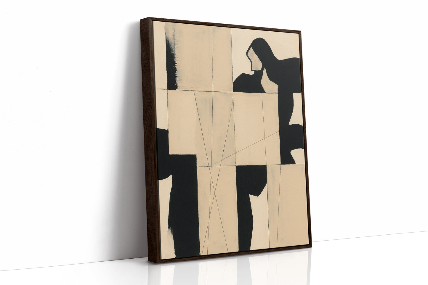 Brown Framed Canvas image 1