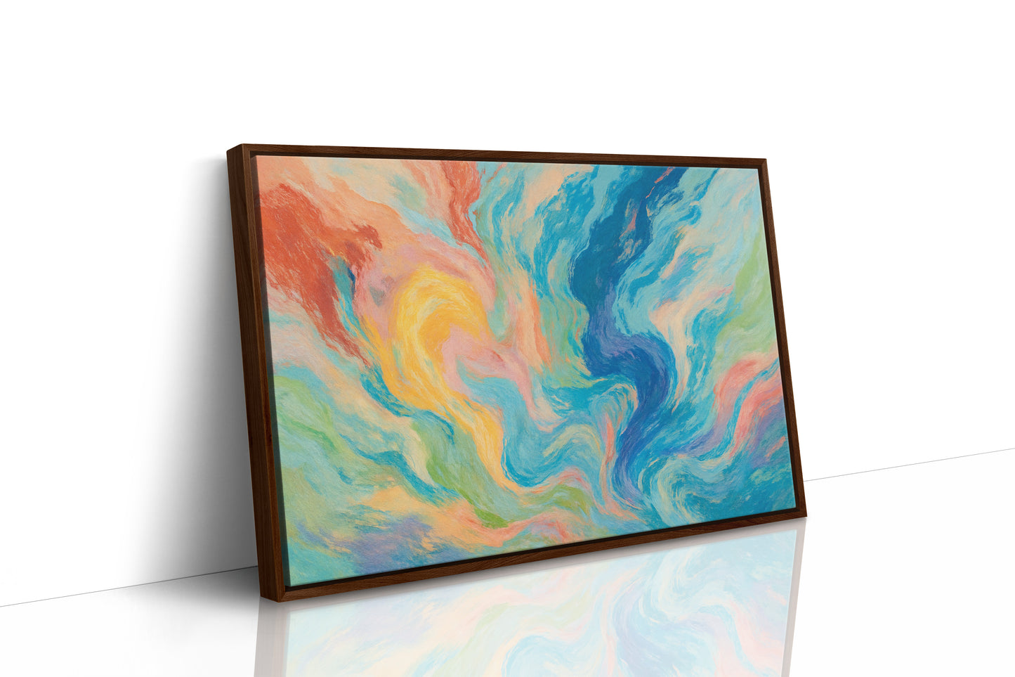 Brown Framed Canvas image 1