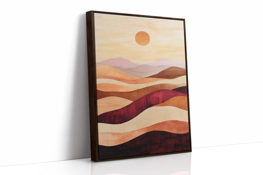 Brown Framed Canvas image 1