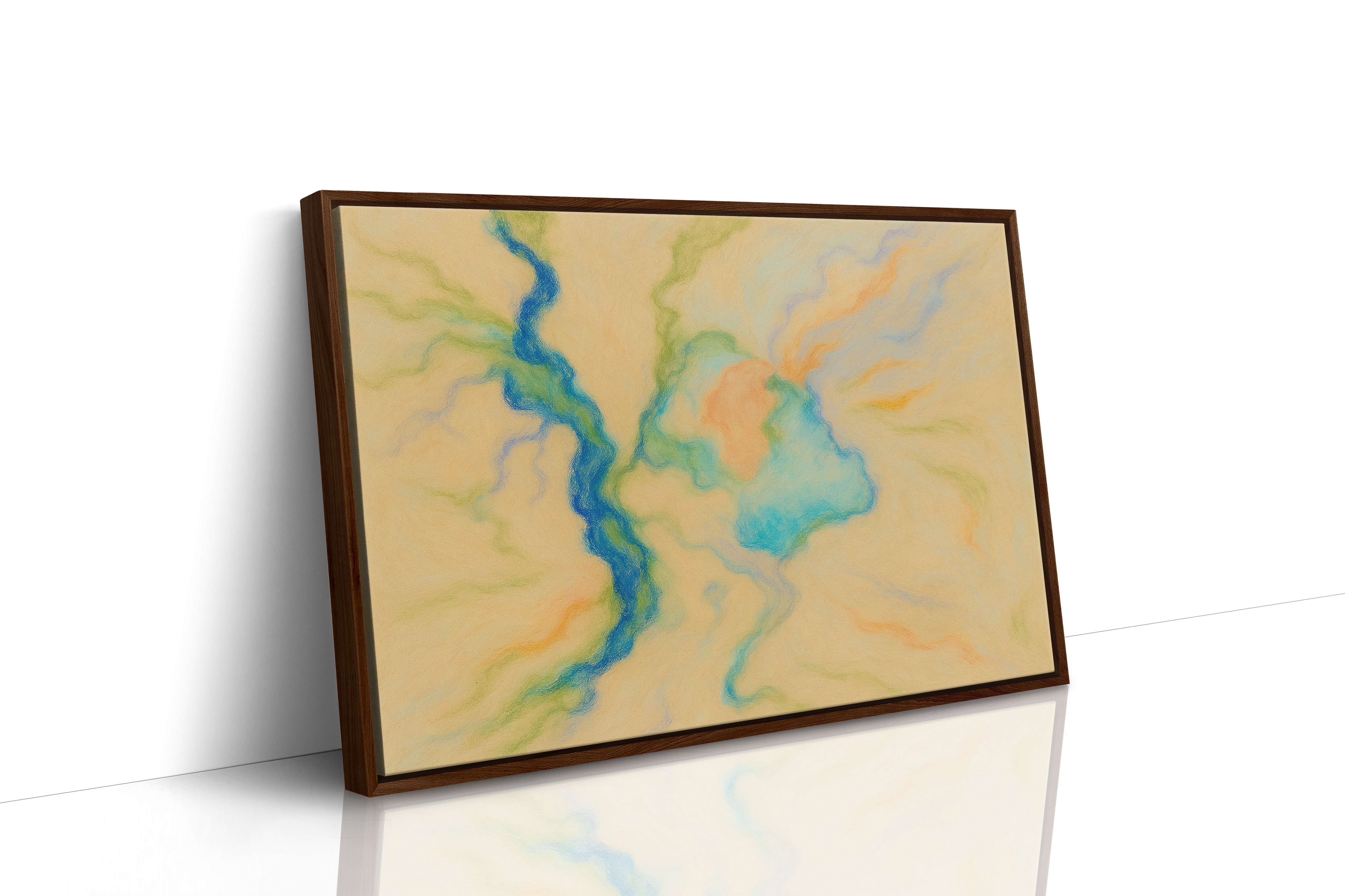 Brown Framed Canvas image 1