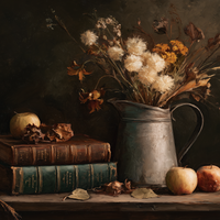 Scholarly Treasures Among Autumn Blooms