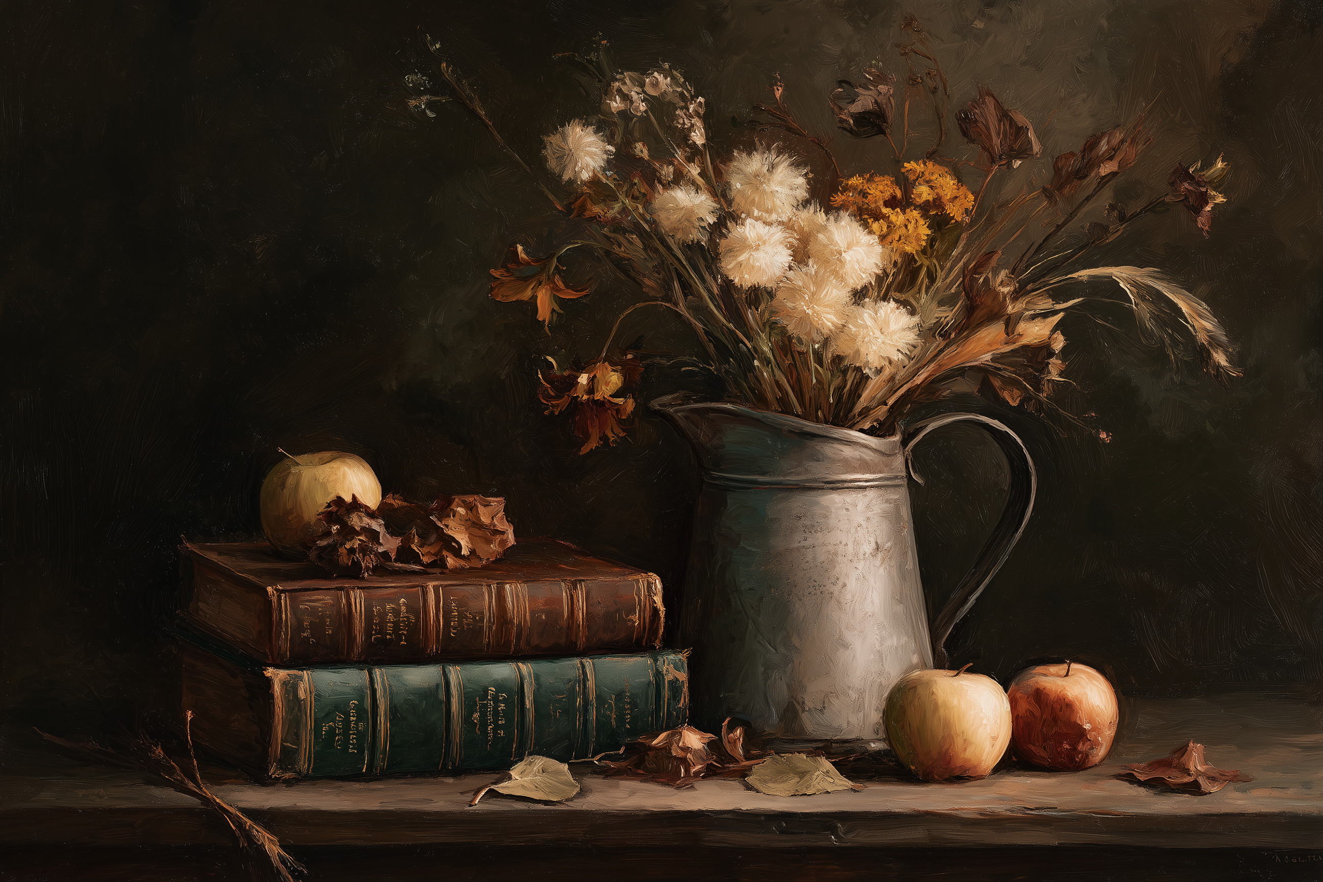 Scholarly Treasures Among Autumn Blooms