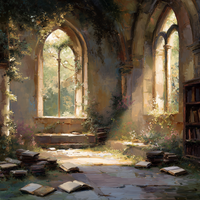 Ancient Pages Bathe In Light