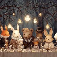 Woodland Feast Under Edison Stars