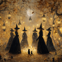 Autumn Coven Gathers At Twilight
