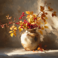 Autumn Blooms Among Literary Treasures