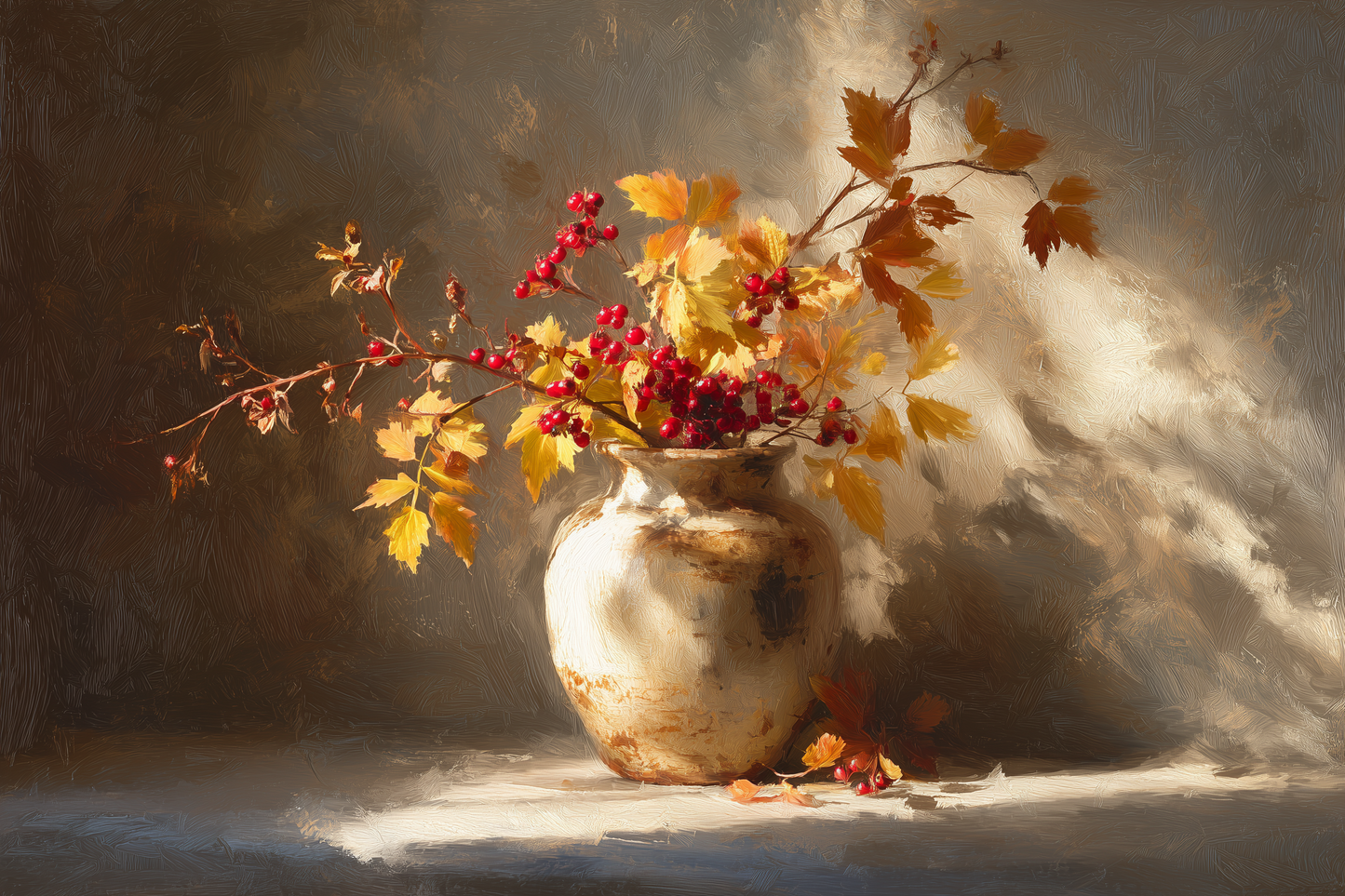 Autumn Blooms Among Literary Treasures