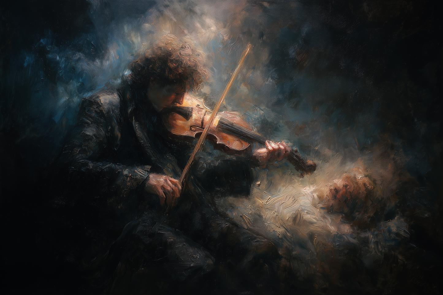 Violin's Song Between Bound Pages