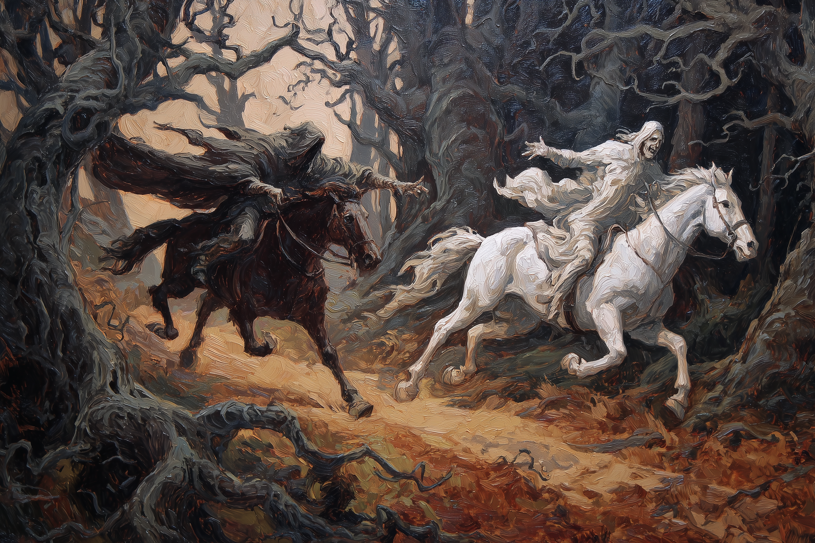 Ancient Chase Through Twisted Woods