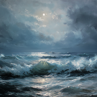 Moonlight Dances On Restless Tides