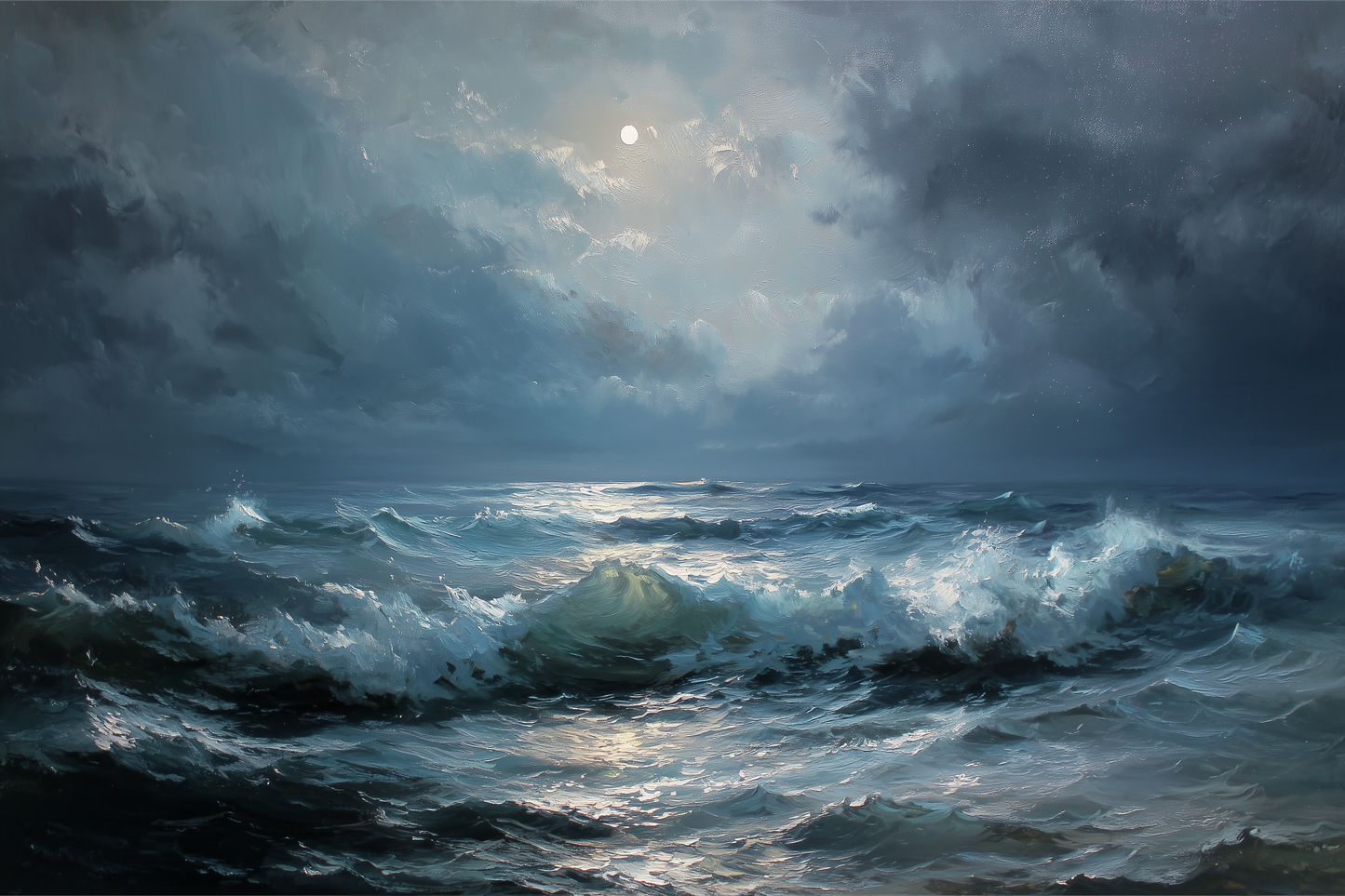 Moonlight Dances On Restless Tides