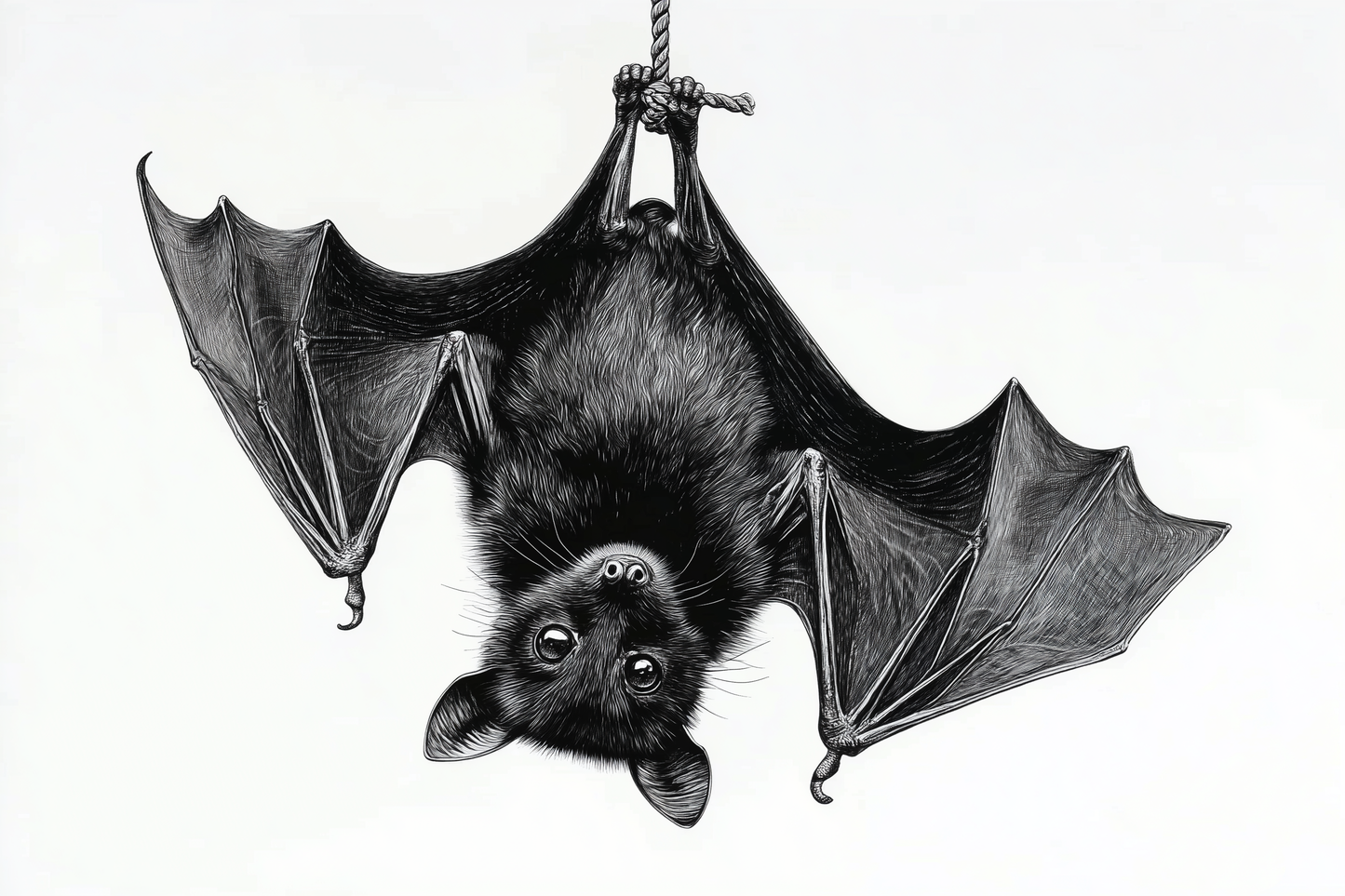 Nocturnal Scholar Hangs Between Pages