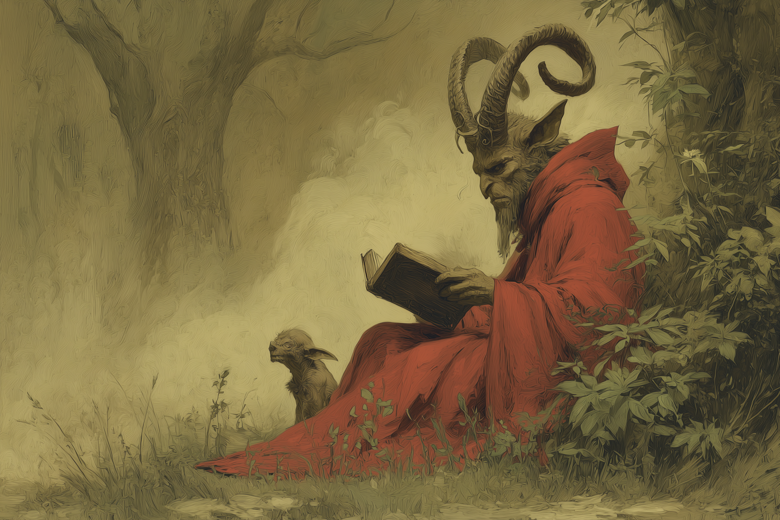 Ancient Lore Between Library Shelves