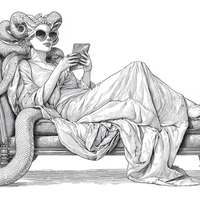 Modern Medusa's Digital Repose