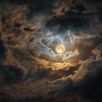 Celestial Harbor Among Storm Clouds
