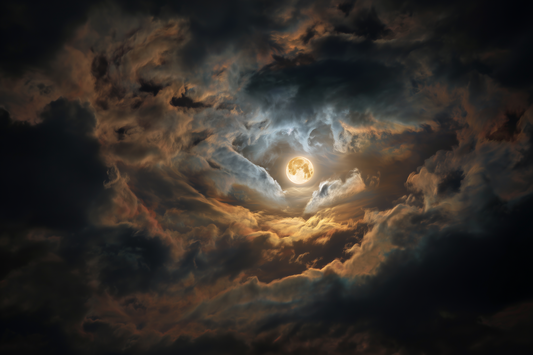 Celestial Harbor Among Storm Clouds