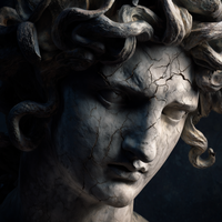 Ancient Faces Among Dusty Tomes