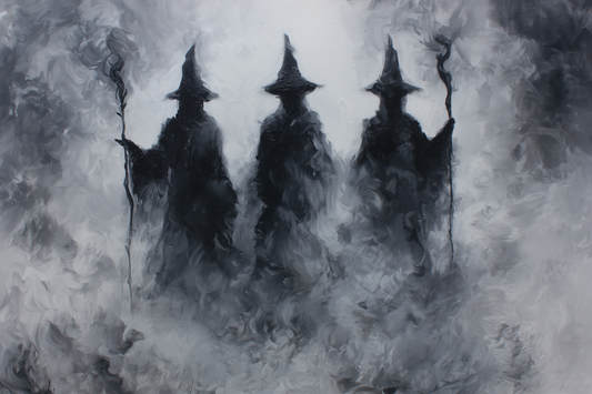 Mist Cloaked Figures Await Dawn