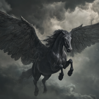 Midnight Stallion Breaks The Sky