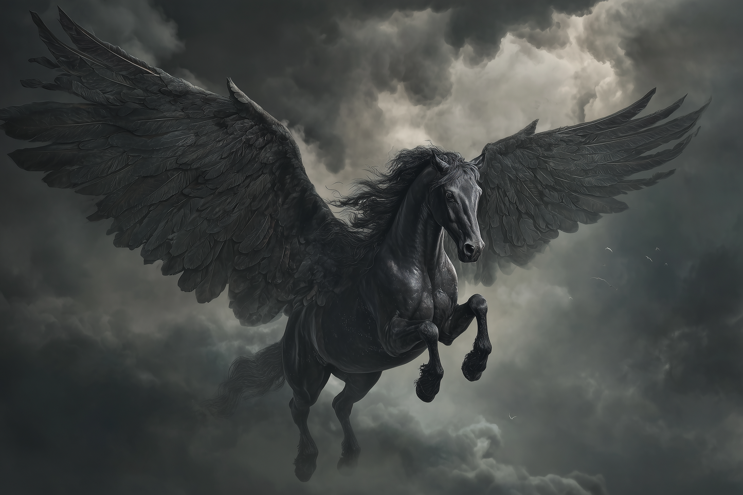 Midnight Stallion Breaks The Sky