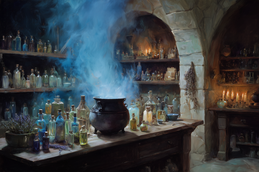 Alchemist's Chamber Breathes Blue Smoke