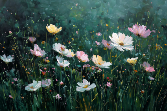 Cosmos Dance Against Forest Depths