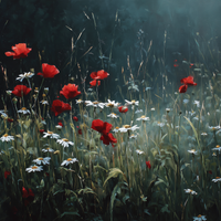 Poppies Dance Among Literary Worlds
