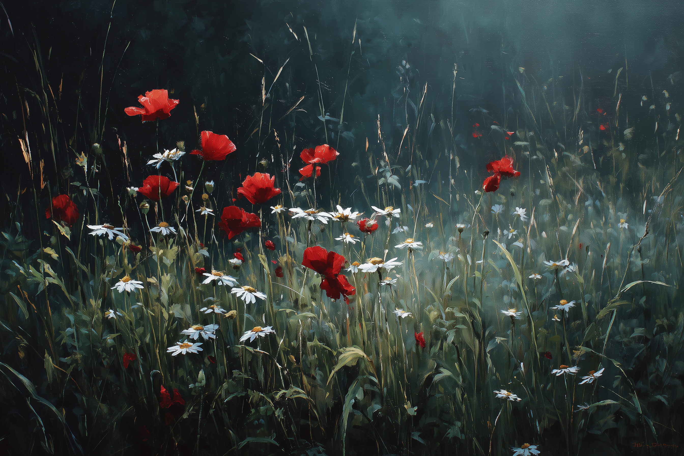 Poppies Dance Among Literary Worlds