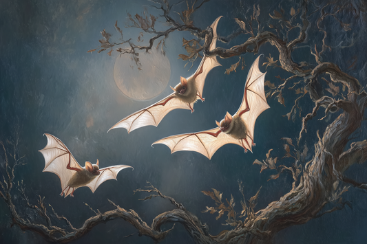 Nocturnal Flight Under Twisted Oak