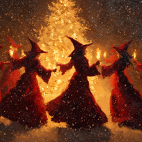Witches Dance By Harvest Flames